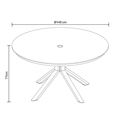Table dimensions image