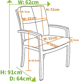 Lounge Chair dimensions image