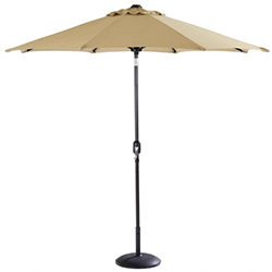 Extra image of Hartman 3m Traditional Parasol in Amber
