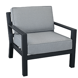 Small Image of Hartman Apollo Lounge Chair with Cushions in Carbon/Pewter