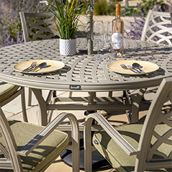 Extra image of Hartman Buxton 6 Seat Dining Set in Maize / Wheatgrass - No Parasol