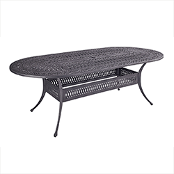 Small Image of Hartman Capri 220cm Oval Table ONLY - Antique Grey