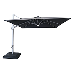 Extra image of Hartman Caribbean Square Cantilever Parasol with Solar Powered Lights - Dark Grey