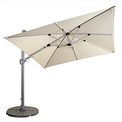 Extra image of Hartman Pacific Square Cantilever Parasol - Natural