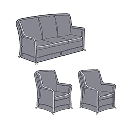 Small Image of Hartman Heritage 3 Seat Reclining Lounge Set Covers