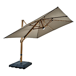 Image of Hartman Seychelles Square 3m Cantilever with Folie Pole - Havannah