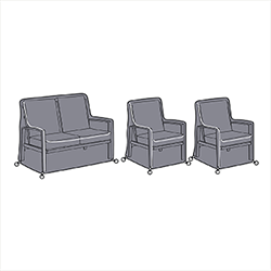 Small Image of Hartman Vienna 2 Seat Sofa Lounge Set Covers