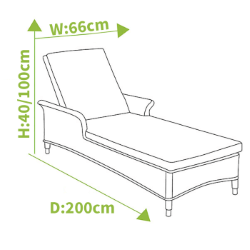 Extra image of Hartman Heritage Lounger with Cushion in Beech / Dove