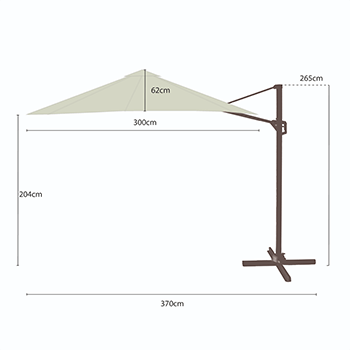 Parasol dimensions image