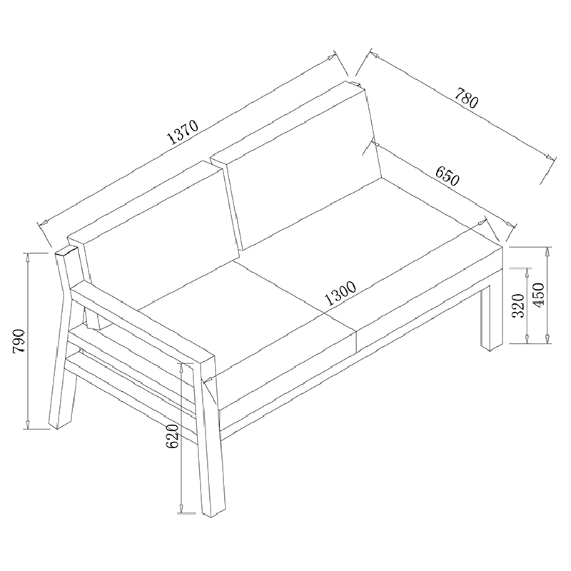 Corner Sofa dimensions image
