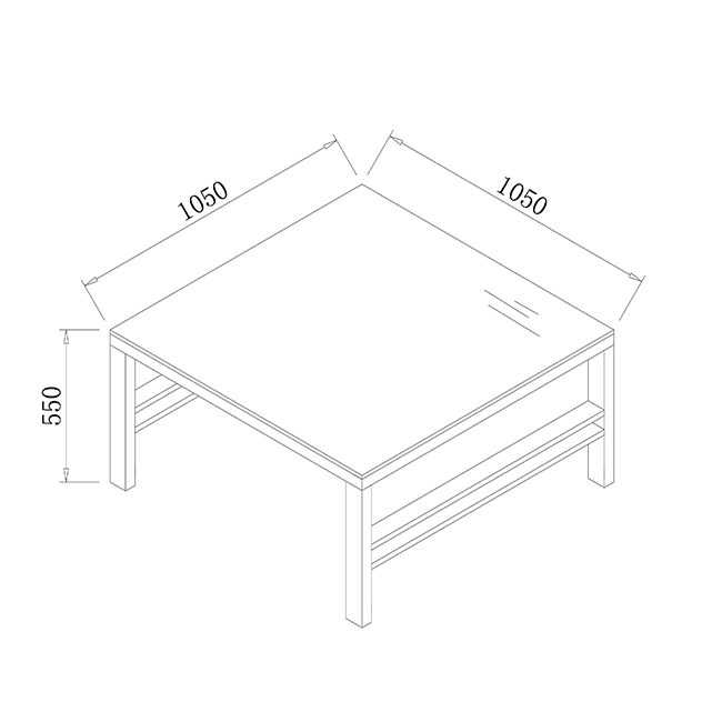 Square Table dimensions image