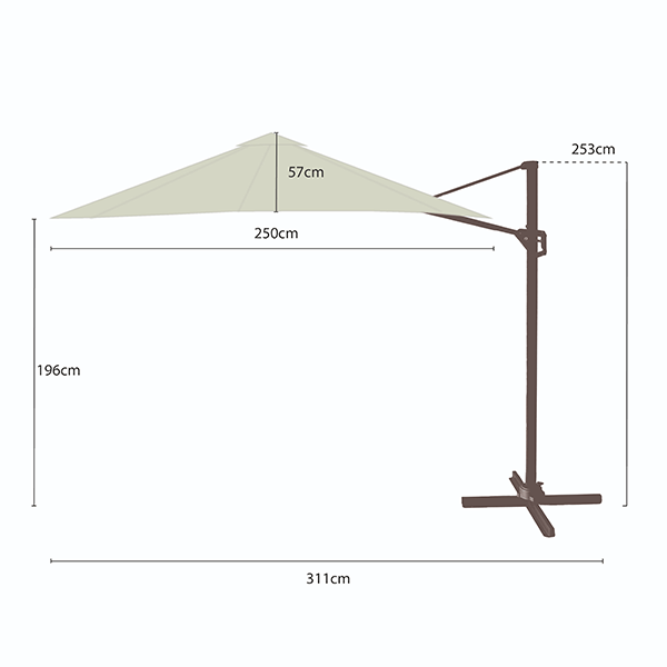 parasol dimensions image