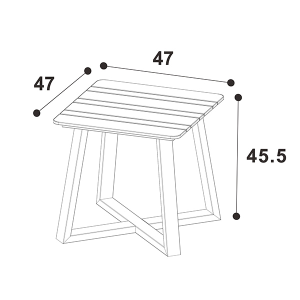 Table dimensions image