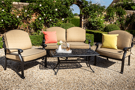 Image of Hartman Amalfi Lounge Set with 2 Seater Sofa in Bronze/Amber