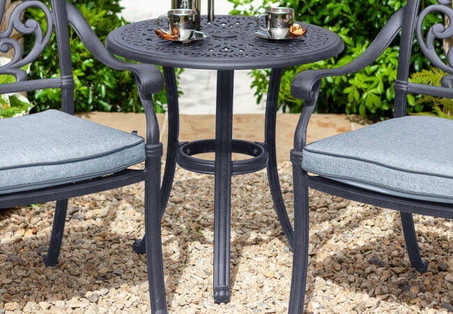Image of Hartman Amalfi Bistro Table in Antique Grey - TABLE ONLY