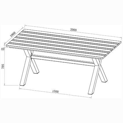 Table dimensions image
