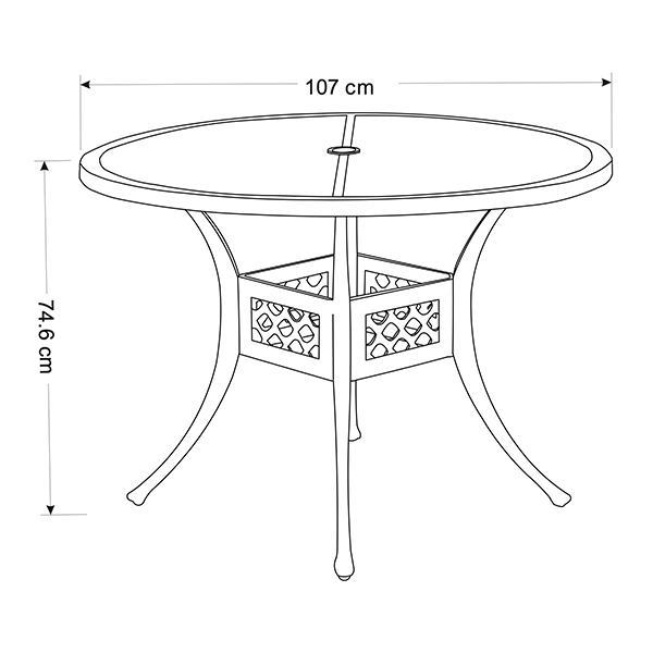 Table dimensions image