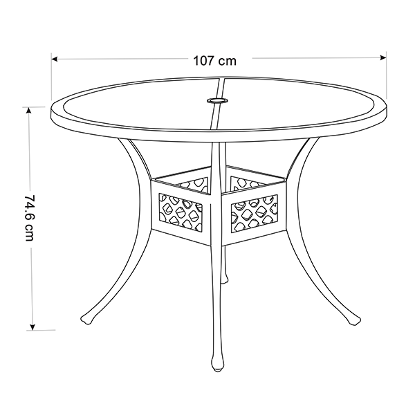 Table dimensions image