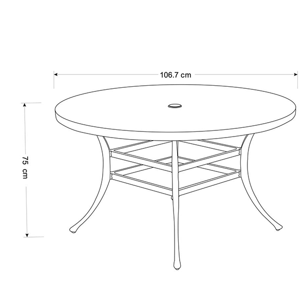 Table dimensions image