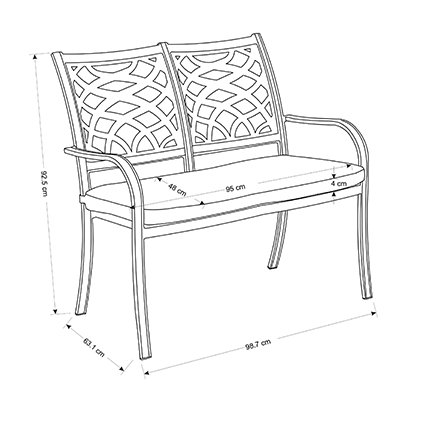 Bench dimensions image