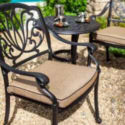 Extra image of Hartman Amalfi 8 Seat Rectangular Set in Bronze / Amber - NO PARASOL