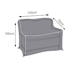 Extra image of Hartman Heritage 2 Seat High Back Bench Cover
