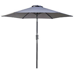 Image of Hartman 2.5m Luxe Round Parasol in Dark Grey