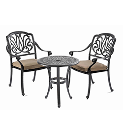 Extra image of Hartman Amalfi Bistro Set in Bronze / Amber