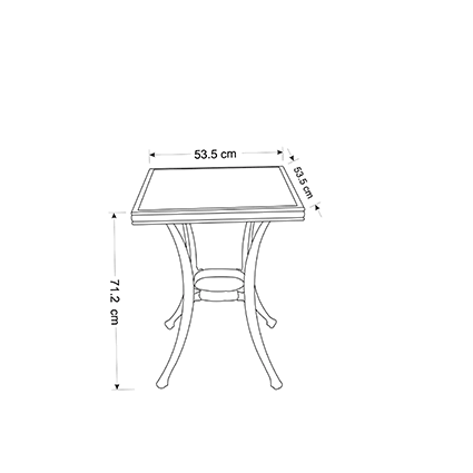 Table dimensions image