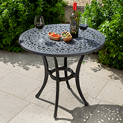 Image of Hartman Capri 76cm Bistro Table in Antique Grey