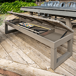 Extra image of Hartman Crucible Dining & Games Set - Nickel / Smoke