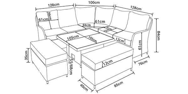 Table dimensions image