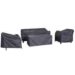 Image of Hartman Rio 3 Seat Adjustable Lounge Set Covers