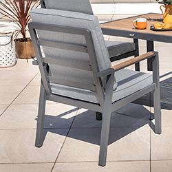 Extra image of Hartman Sonas Dining Chair with Cushions in Matt Xerix / Haze