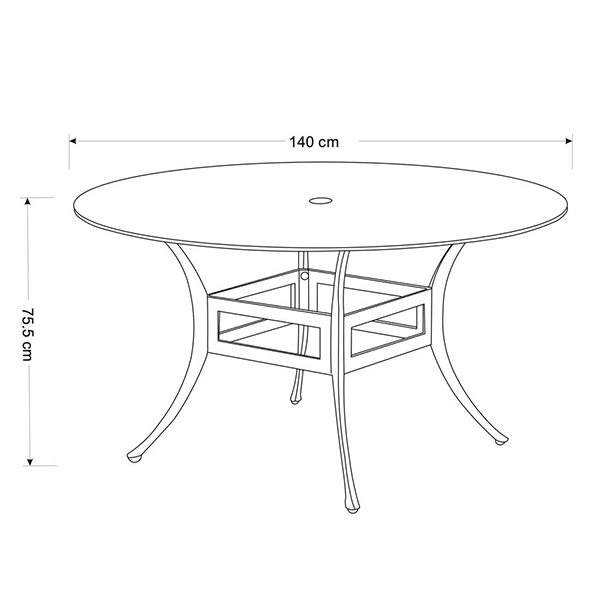 Dining table dimensions image