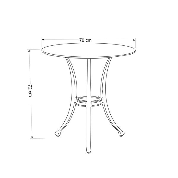 Dining table dimensions image