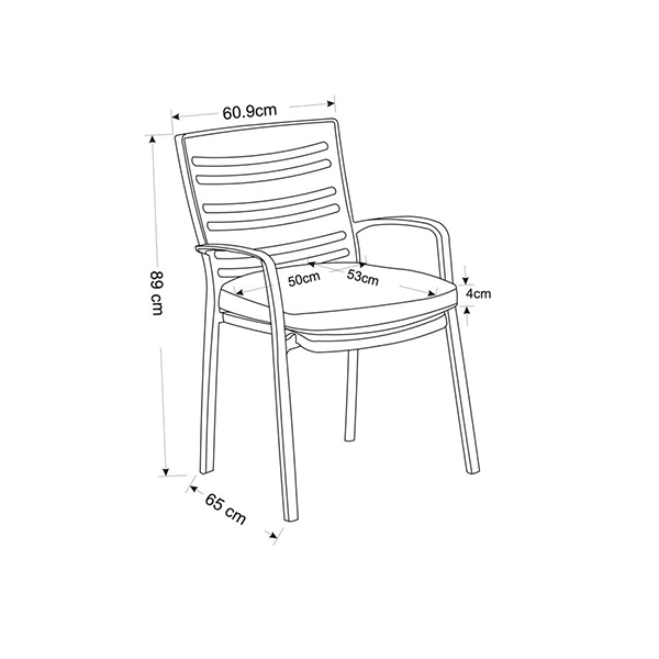 Dining chair dimensions image