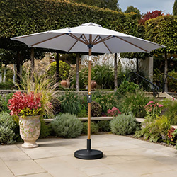 Image of Hartman 2.5m Luxe Parasol in Larch Folie / Moon
