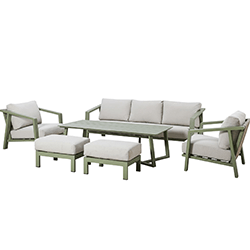 Extra image of Hartman Alora 3 Seat Sofa Lounge Set in Sage / Moon