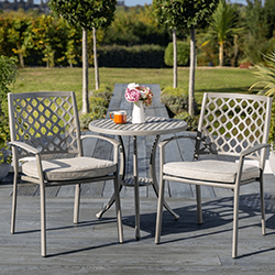 Extra image of Hartman Avebury Bistro Set with Ceramic Table in Crimini / Moon