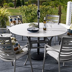 Extra image of Hartman Lyra 6 Seater Dining Set in Crimini / Moon