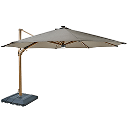 Extra image of Hartman Seychelles Round 3.5m Cantilever Parasol with Folie Pole - Havannah