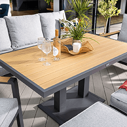 Extra image of Hartman Sonas 3 Seat Sofa Lounge Set with Gas Pump Adjustable Table in Matt Xerix / Haze