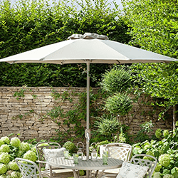 Small Image of Hartman 2.5m Traditional Parasol in Wheatgrass