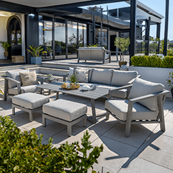 Image of Hartman Alora 3 Seat Sofa Lounge Set in Taupe / Moon