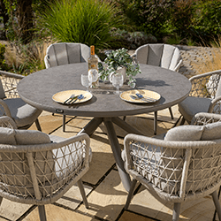 Extra image of Hartman Aries 6 Seat Round Dining Set - No Parasol