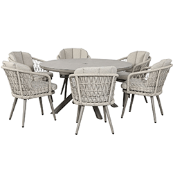 Extra image of Hartman Aries 6 Seat Round Dining Set - No Parasol