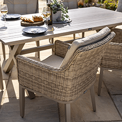 Extra image of Hartman Arley 8 Seater Weave Rectangular Dining Set