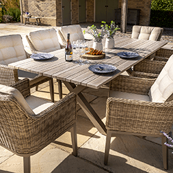 Extra image of Hartman Arley 8 Seater Weave Rectangular Dining Set