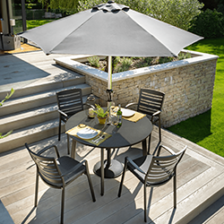 Extra image of EX-DISPLAY / COLLECTION ONLY - Hartman Aurora Rectangular 4 Seater Set in Xerix / Flint